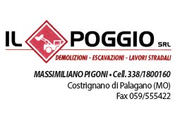 Il Poggio, demolizioni, escavazioni, Palagano